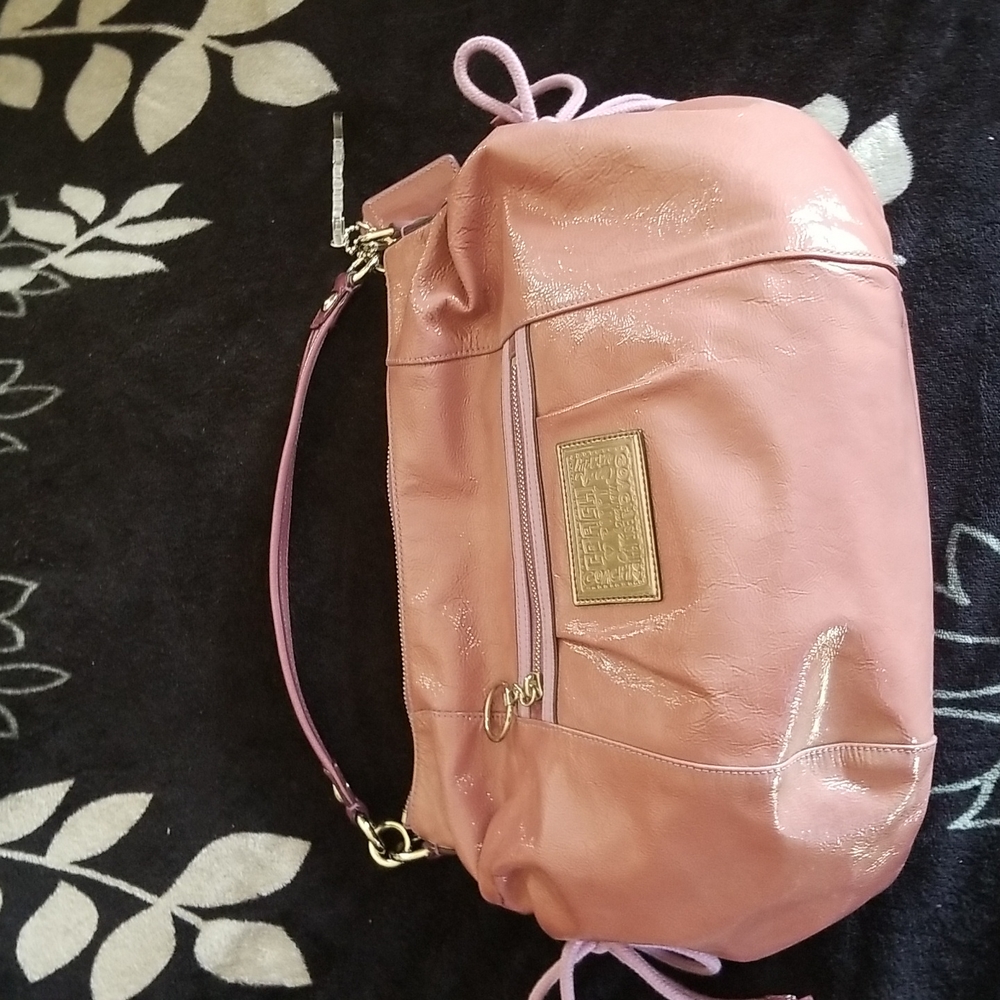 New Purple poppy Coach bag